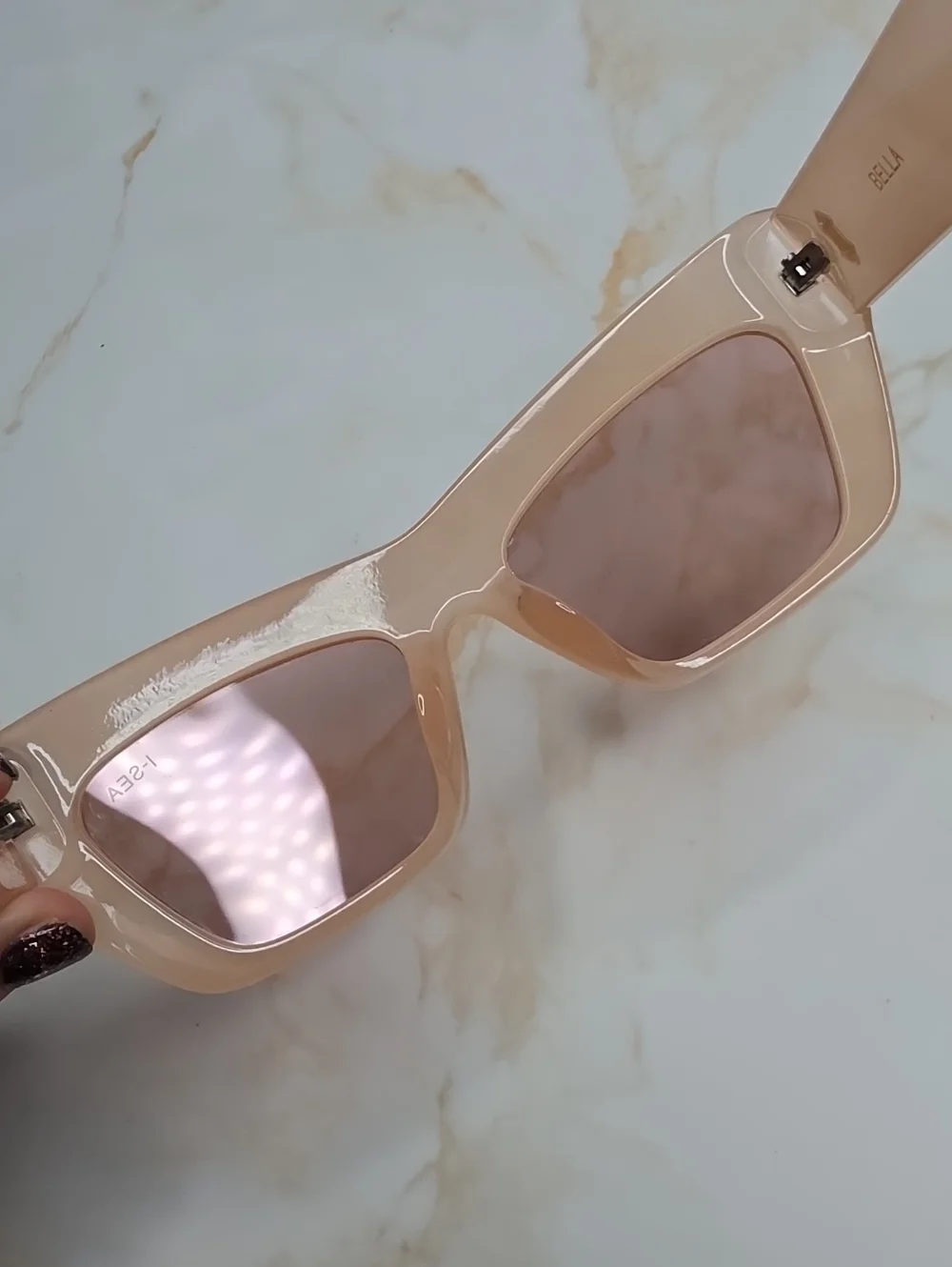 I-sea Bella PINK / PINK MIRROR POLARIZED LENS Sunglasses